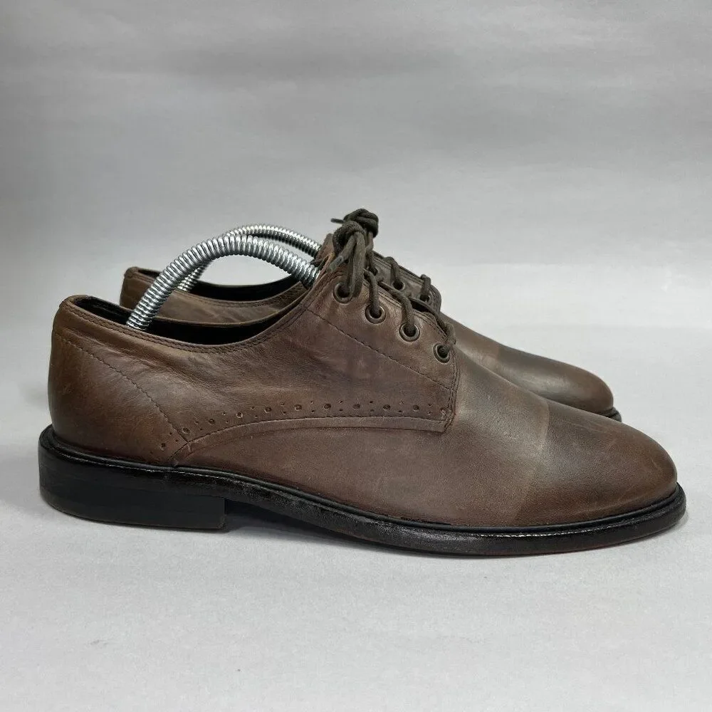 All Saints Men's Size 8 Brown‎ Leather Dress Shoes